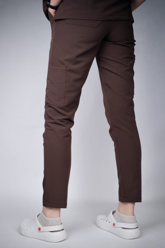 Spodnie medyczne damskie Chocolate Brown