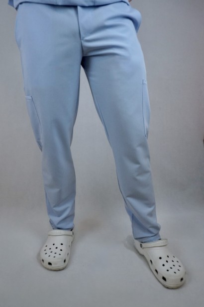 Spodnie medyczne męskie Sky Blue