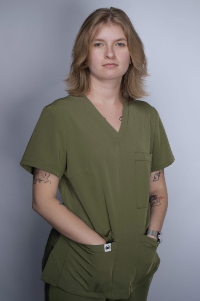 Bluza medyczna damska Olive Green